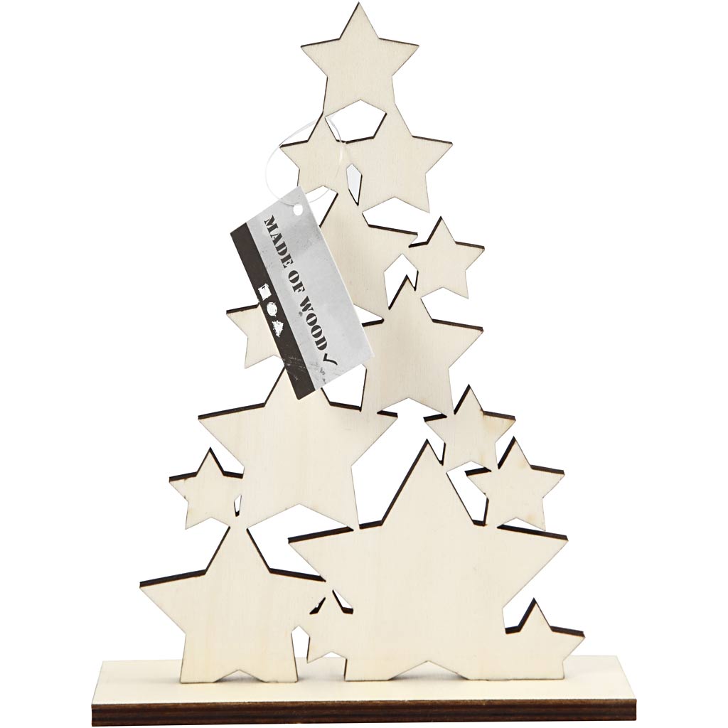 Creativ virksomhed https: www.cchobby.nl Juletræ-h-19-6-cm-d-4-cm-w-14-7-cm-1-piece