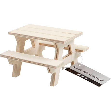 Creativ virksomhed https: www.cchobby.nl picnic bænk-h-5-5-cm-l-8-cm-w-8-cm-1-piece