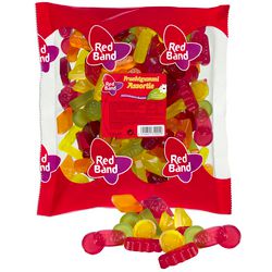 Red band winegum assorti snoep - fruitige mix - zak 1000g
