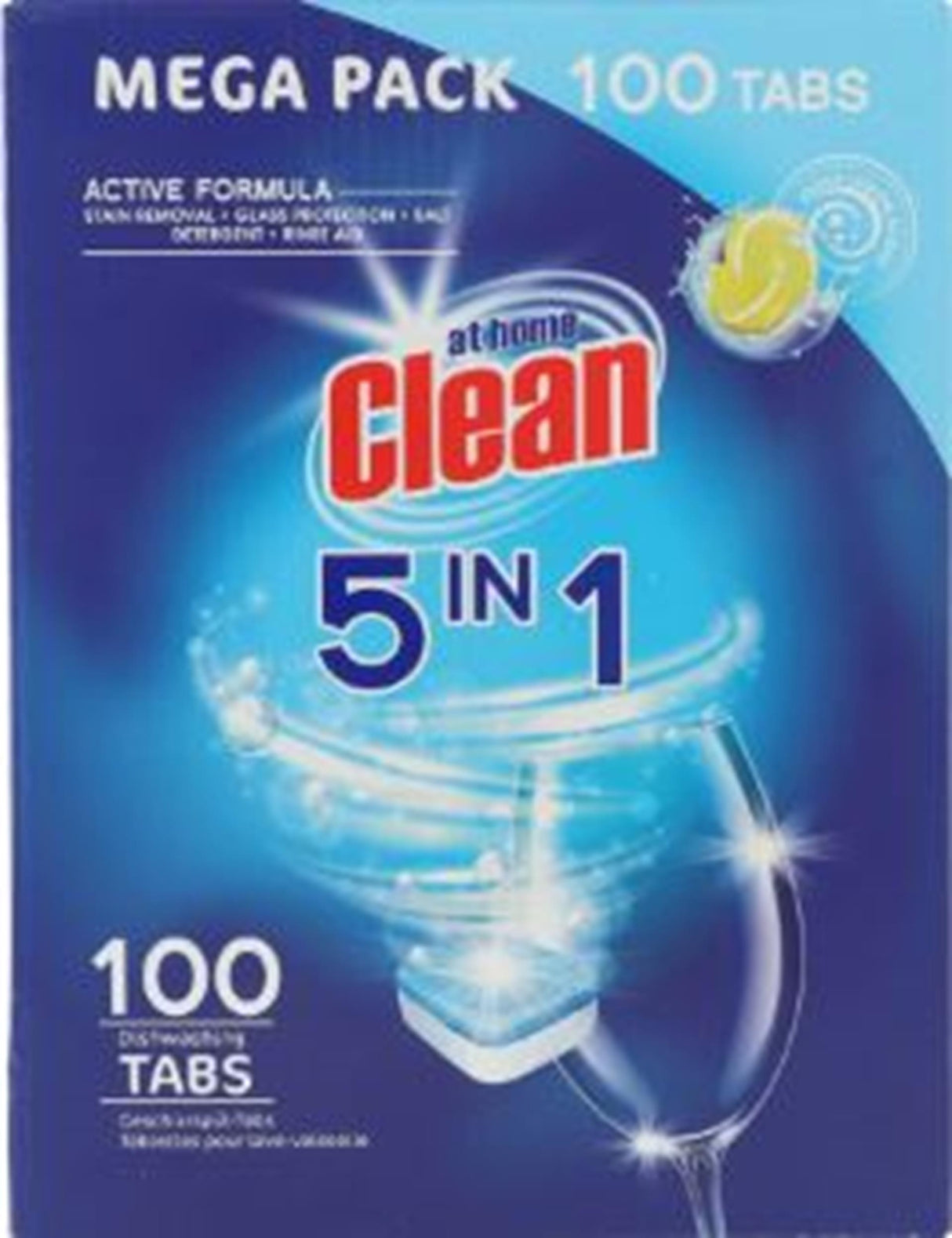 At home clean 5-in-1 vaatwastabletten 20gr 100pcs