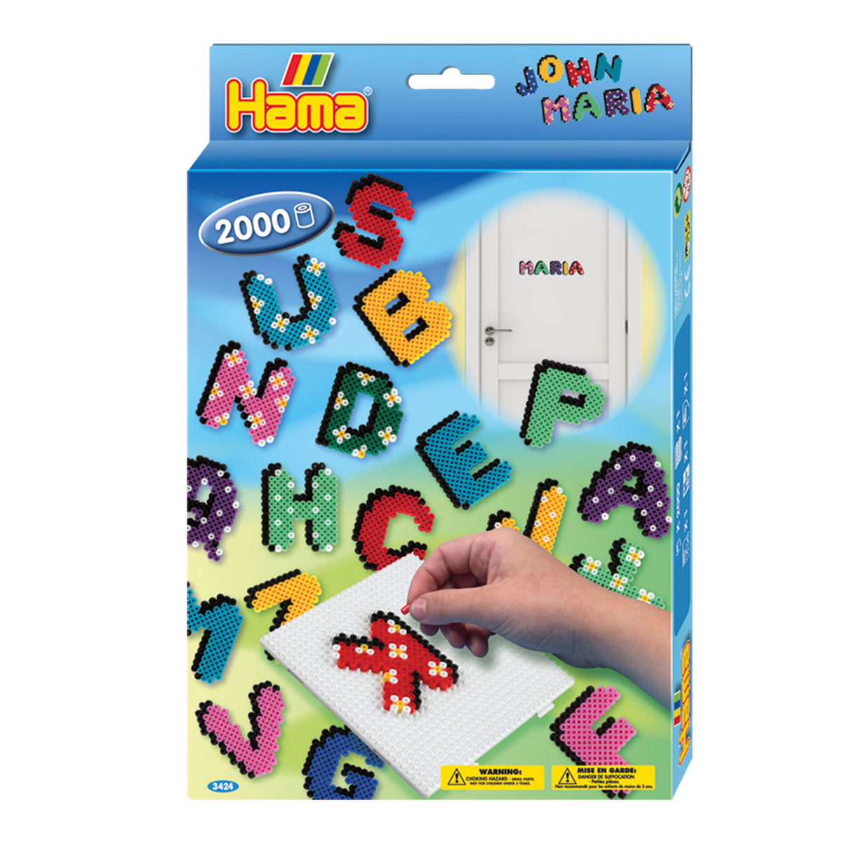 HAMA Stryge perle sæt breve, 2000st.