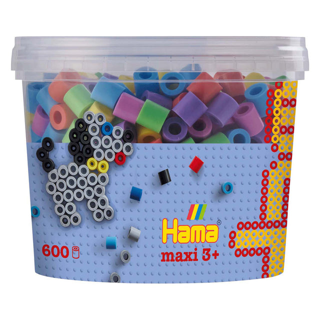 Hama Iron Beads Maxi i Bak - Pastelmix (050), 600st.