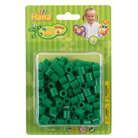 Hama maxi strygeperler grønne, 250 stk.