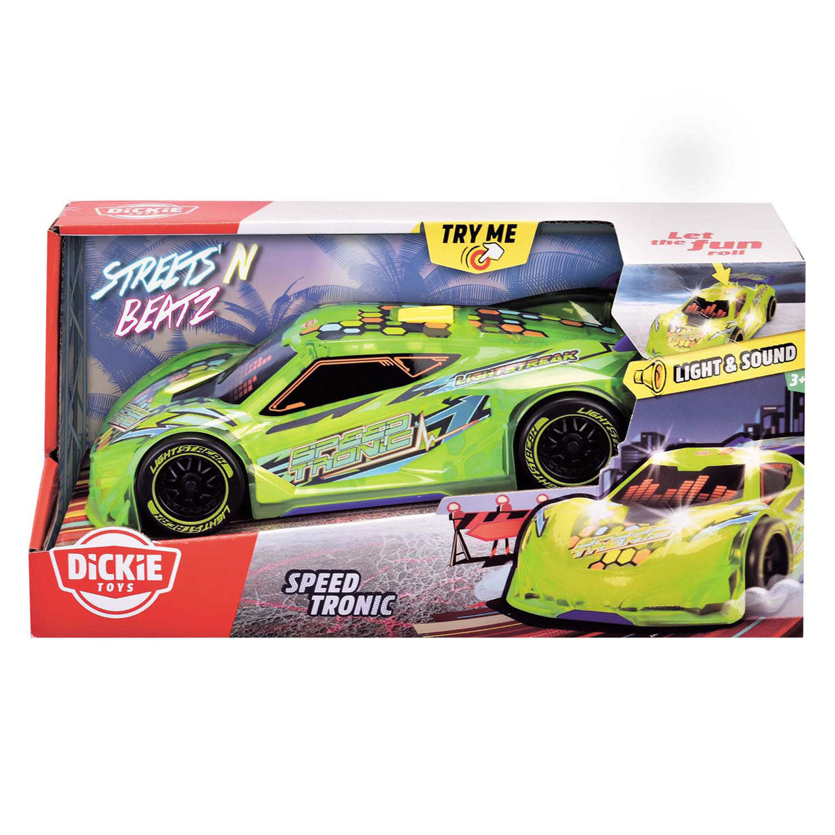 Dickie speed tronic grøn racerbil