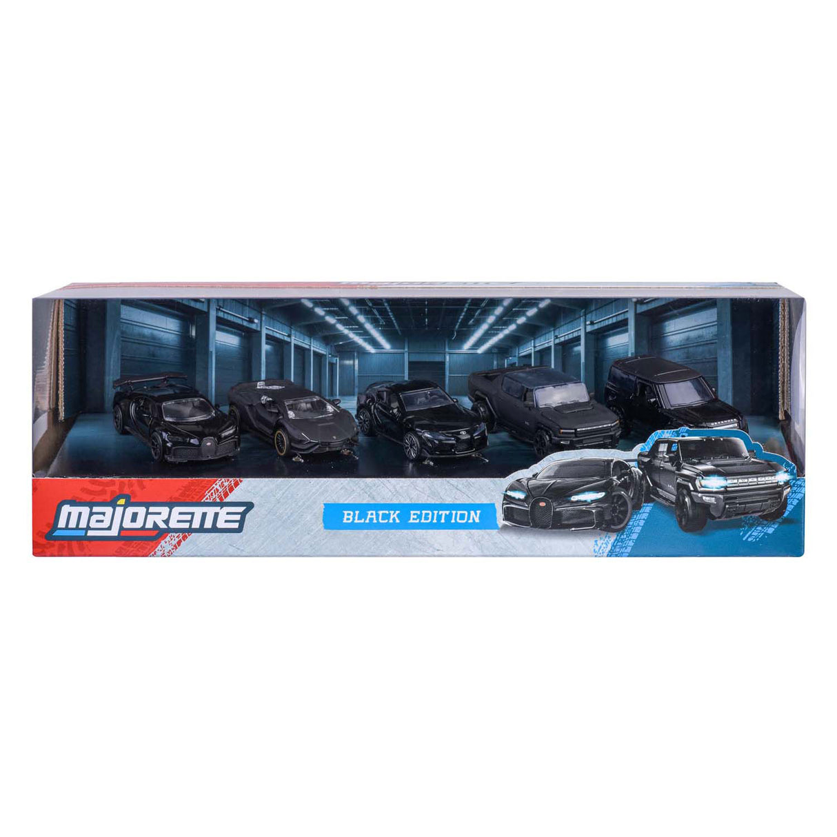Majorette sort udgave bilsæt, 5 stk.