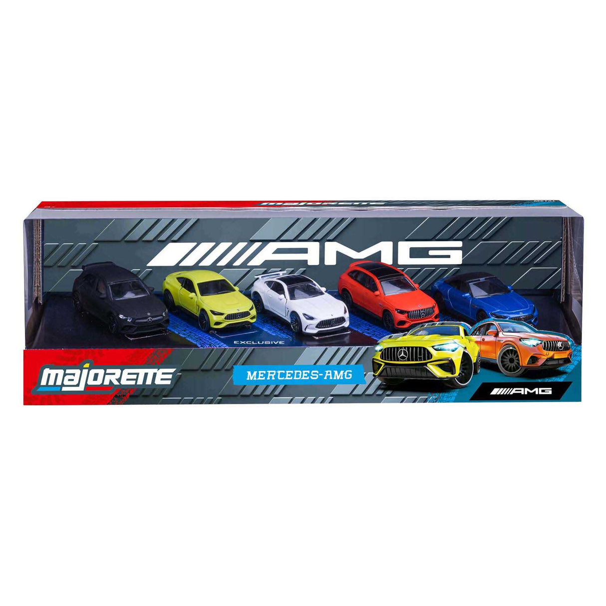 Majorette Mercedes-AMG sæt, 5 stk.