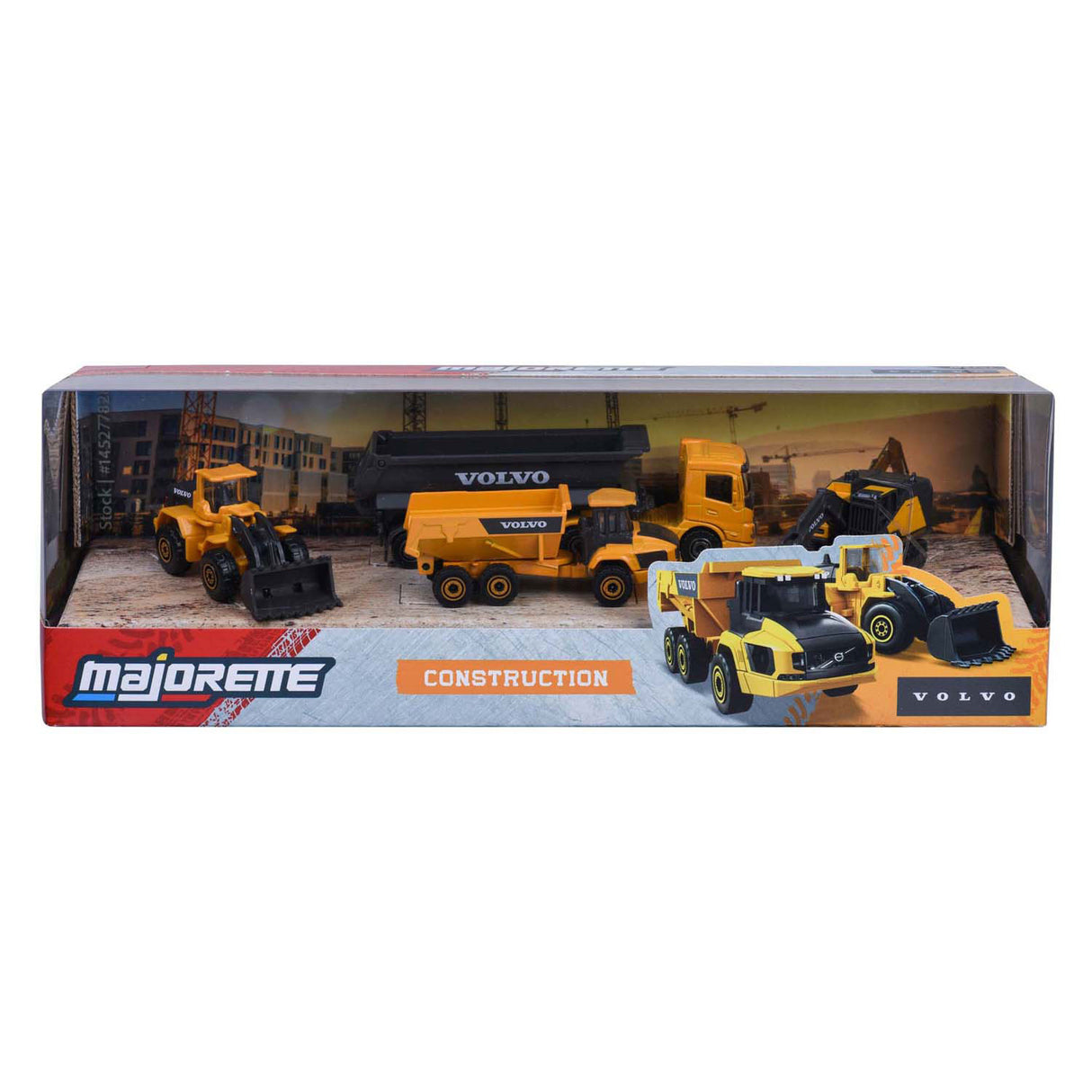 Majorette volvo konstruktion, 4 stk.