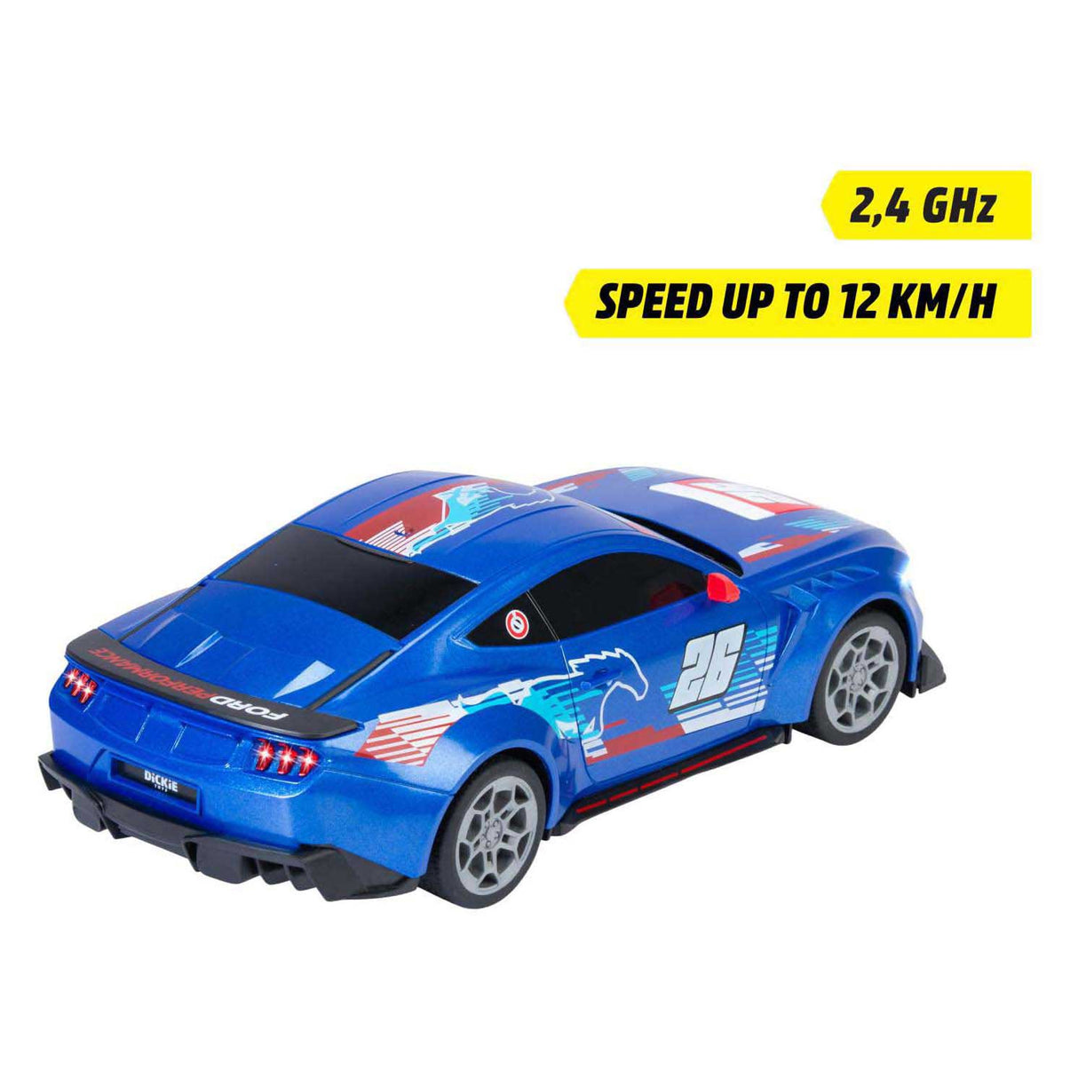 Dickie rc ford mustang tilpasset, prøv mig, rtr