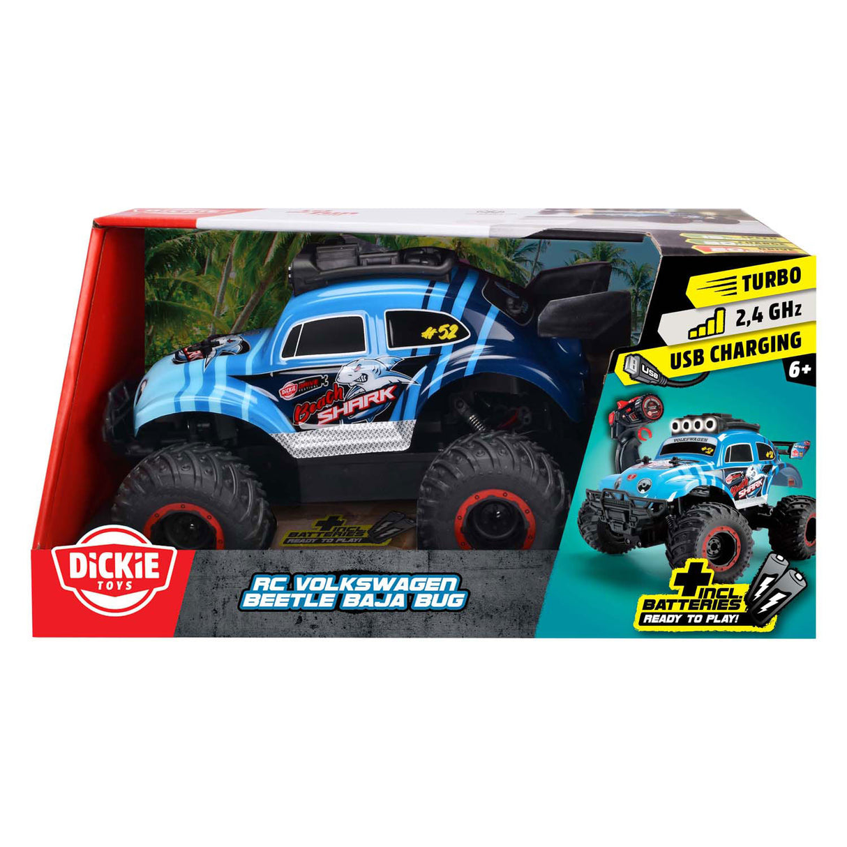 Dickie legetøj - rc volkswagen beetle baja bug - buggy - fra 6 år