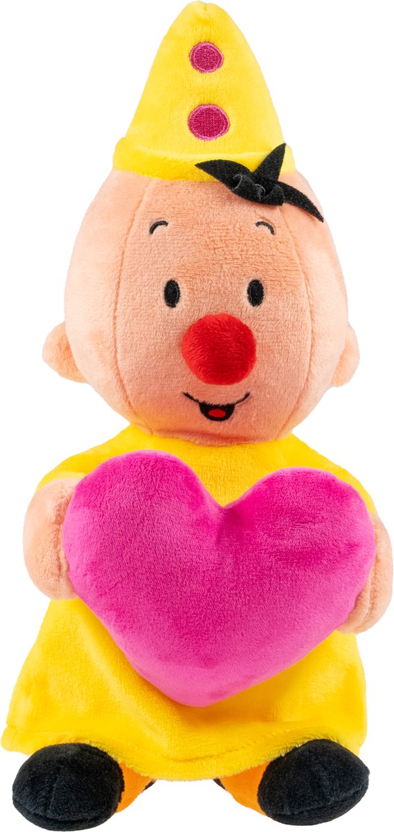 Bumba krammeplys med hjerte, 25 cm