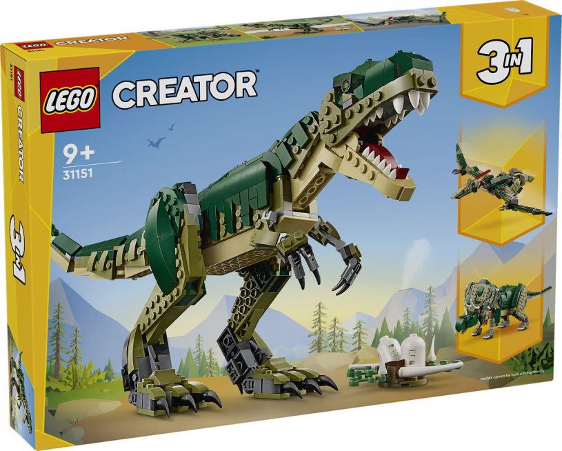 Lego Creator 3i1 t. rex, dinosaur 31151