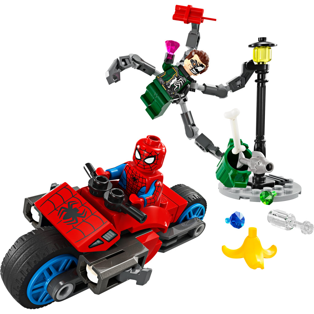 LEGO LEGO Super Heroes 76275 Motorcykel Pursuit: Spider-Man vs. Doc Ock