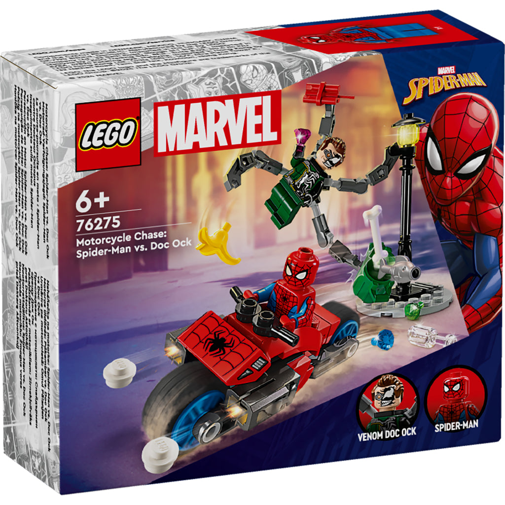 LEGO LEGO Super Heroes 76275 Motorcykel Pursuit: Spider-Man vs. Doc Ock