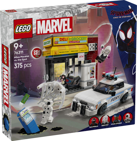 Lego superhelte 76311 spider-vers: miles morales vs. the mockery