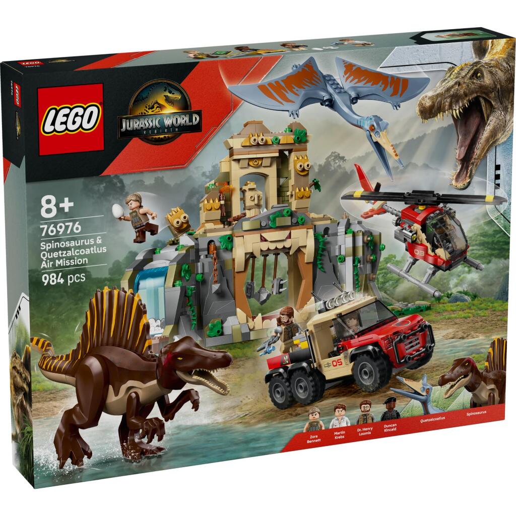 Lego jurassic world 76976 spinosaurus og quetzalcoatlus luftmission