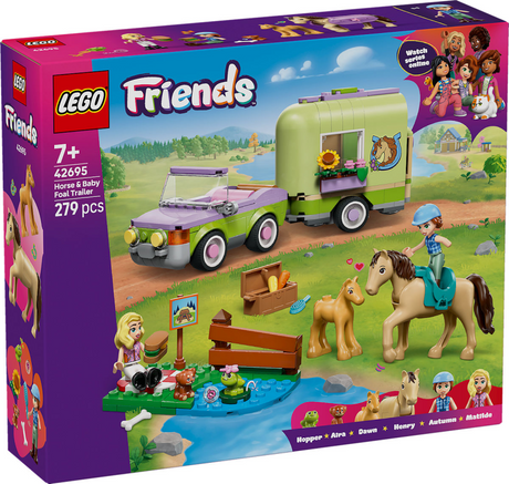 Lego friends 42695 trailer med hest og føl