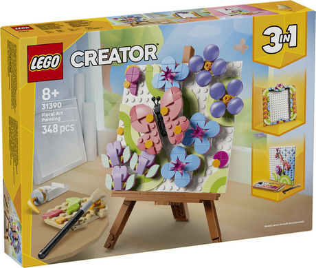 Lego creator 3i1 blomstermaleri blomster legetøj til børn og børnehave dekoration 31390