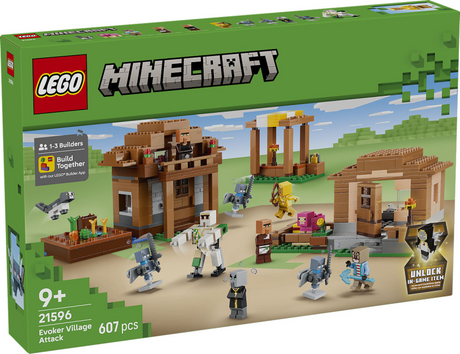 Lego minecraft summoner village attack legetøj til børn med 11 figurer fra videospillet 21596