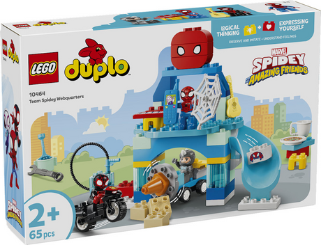 Lego Duplo ǀ Marvel Team Spidey Headquarters byggesæt til børn og dekoration 10464