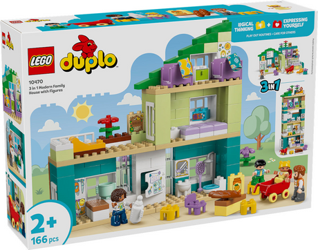 Lego Duplo Town 10470 - hus - 3-i-1 - inklusive figurer