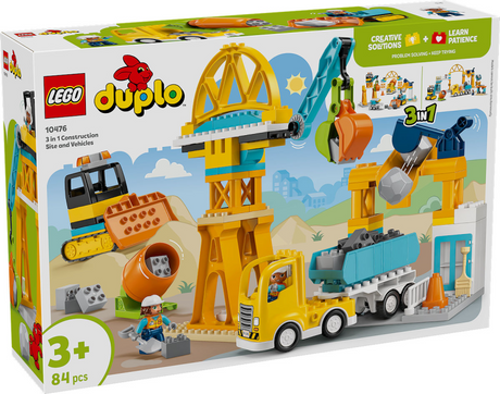 Lego duplo by 10476 3in1 byggeplads og køretøjer