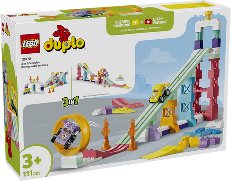 Lego Duplo 10478 3-i-1 kreative ramper med køretøjer