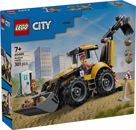 Lego city gul rendegraver legetøj til børn og vuggestue dekoration 60480