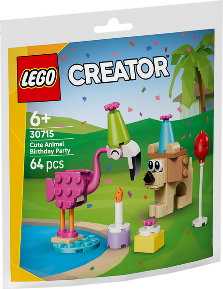 Lego creator - søde dyrefødselsdagskonstruktionslegetøj (30715)