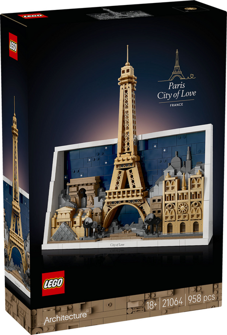 Lego ® arkitektur paris – kærlighedens by - 21064