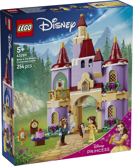 Lego ǀ disney prinsesse skønhedens fortryllede slot og udyret byggesæt til børn 43289
