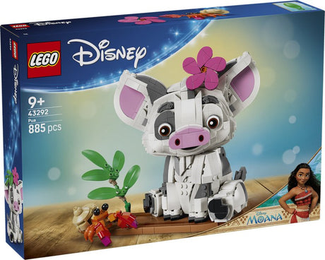 Lego ǀ disney vaiana pua bygbart dyrelegetøj til børn og dekoration 43292