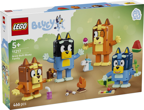 Lego bluey bygbare figurer af bluey og hendes familiebyggesæt til børn 11217