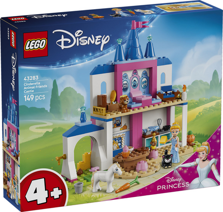 Lego ® ǀ Disney Prinsesse Askepots slot med dyrevenner - Byggelegetøj til børn med Askepot og 4 dyr - 43283
