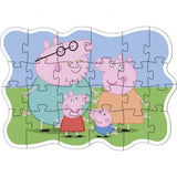 Puslespil peppa pig familie. 24 stk. 3+