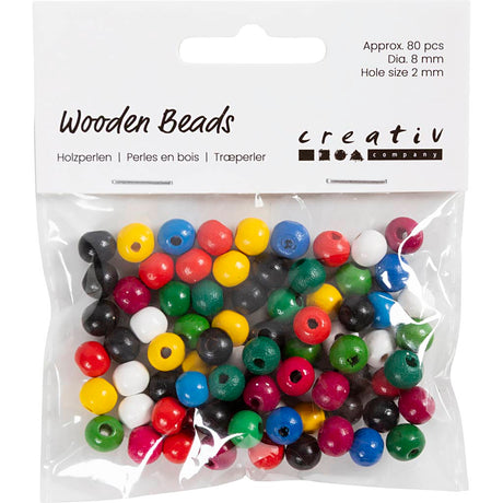 Creativ virksomhed https: www.cchobby.nl træ-perler-d-8-mm-hul-størrelse-2-mm-ca-80-stykke-forskellige-farver-15-gr-1-kasse