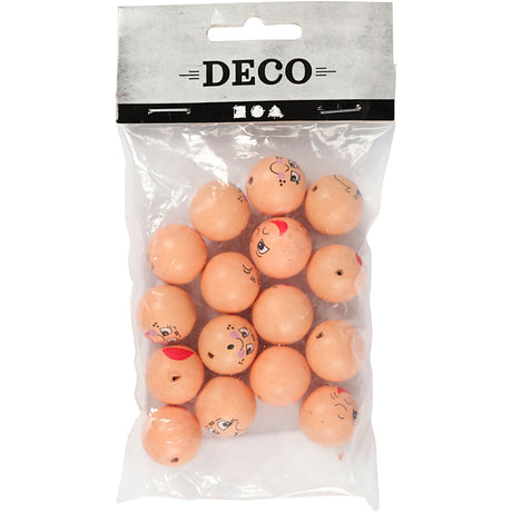 Creativ firmahoveder, d 20 mm, lys beige, 16 stk. 1 æske