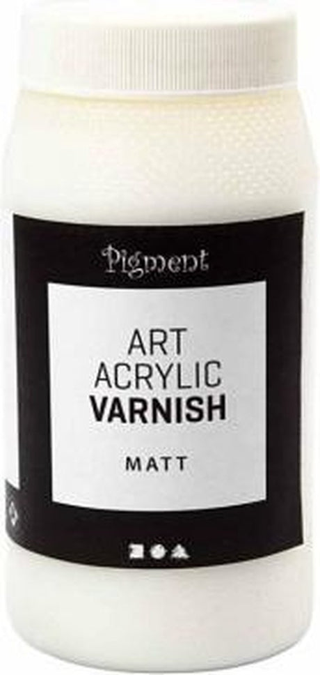 Creativ company art akryl lak, mat transparent, hvid, 500 ml 1 æske