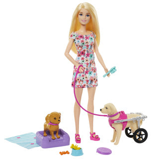 Barbie dukke gang og hjul kæledyr legesæt og tilbehør