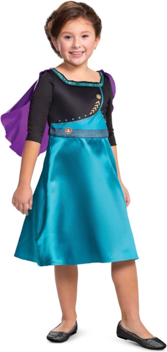 Disguise disney - frozen 2, queen anna dress basic plus, størrelse xs (3t-4t år), piger