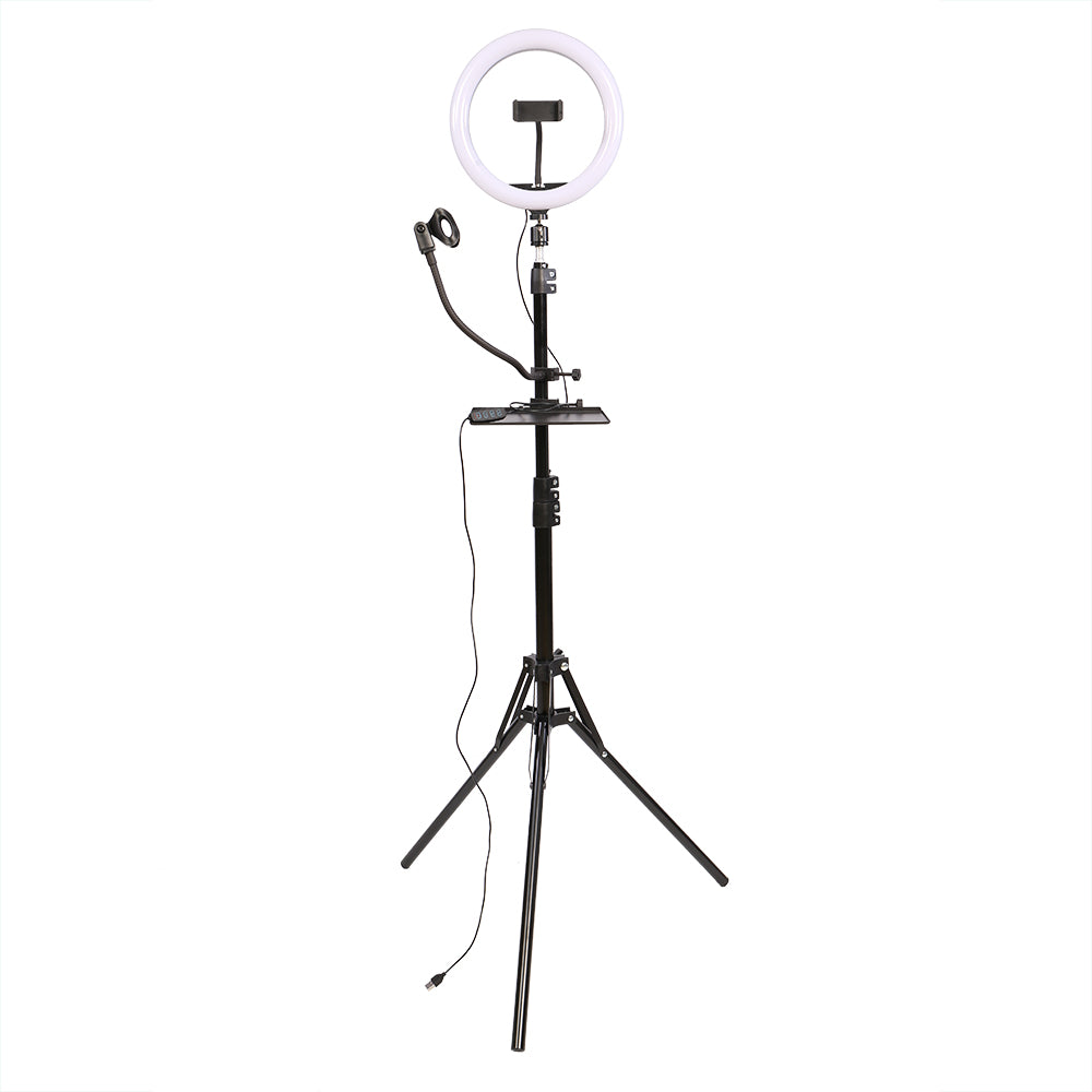 Studioking LED vlog sæt sk-k190 med ringlampe og mikrofonholder
