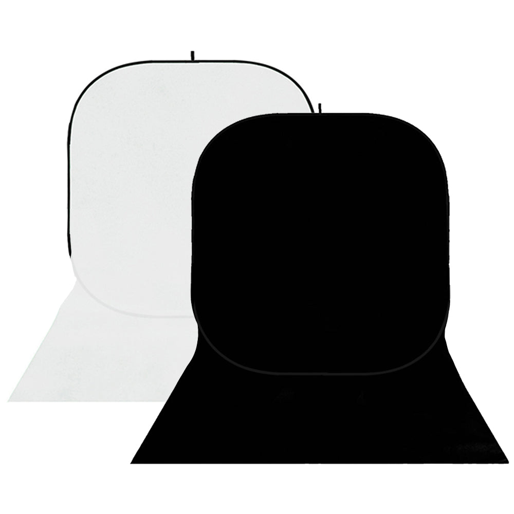 Studioking baggrundstavle bbt-01-20 hvid sort 400x150 cm