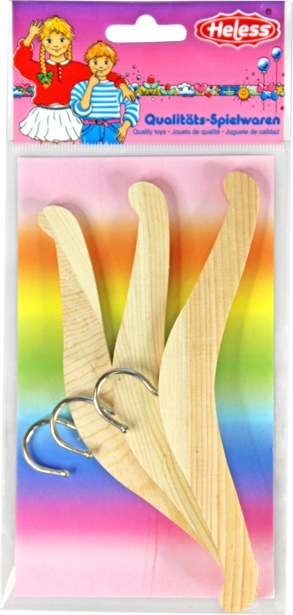 Heless doll clothes hangers, 3 pcs.