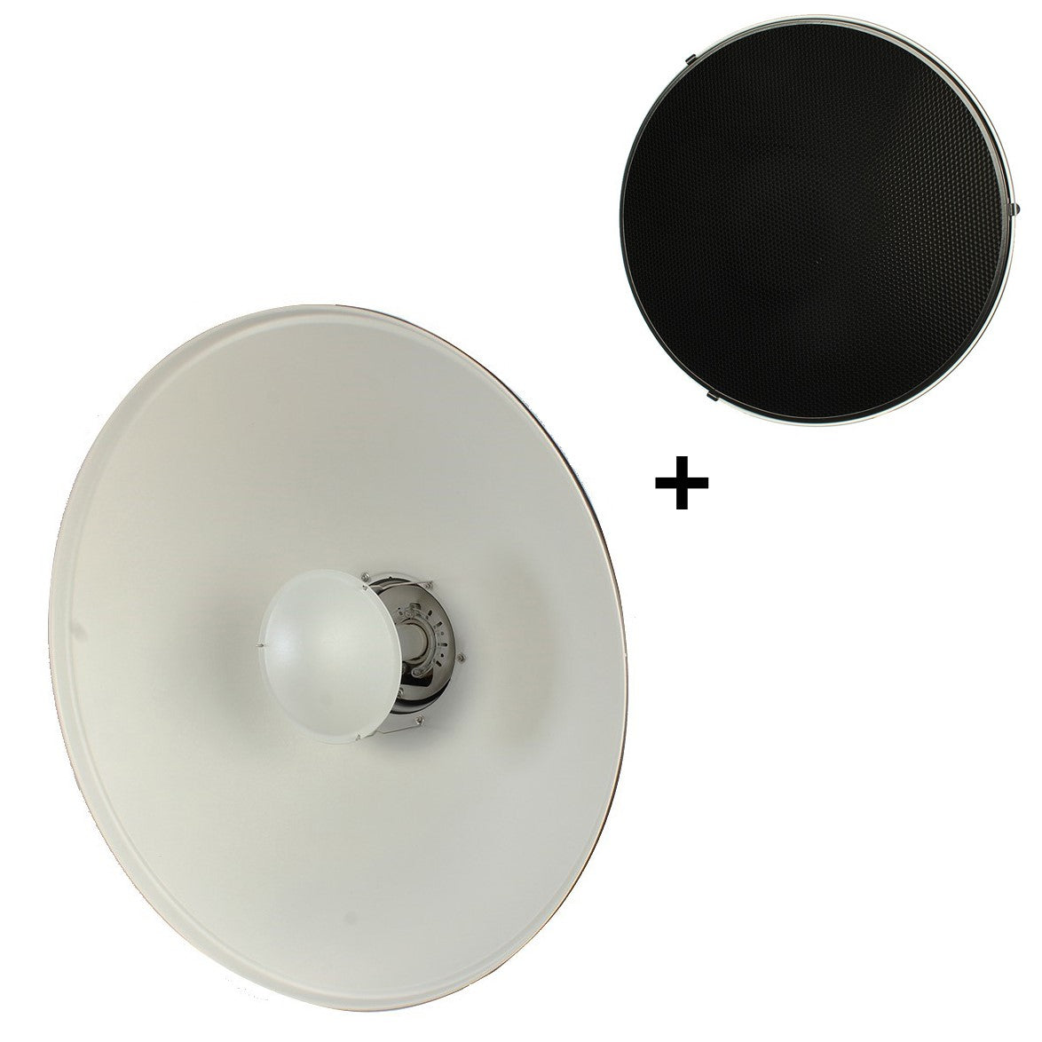 Studioking skønhedsfad hvid sk-bd550w 55 cm med honeycomb