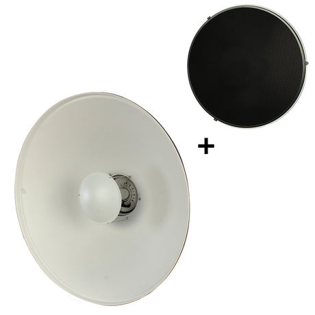 Studioking skønhedsfad hvid sk-bd550w 55 cm med honeycomb
