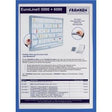 Displayramme franken hård plast a4 317x440mm blå