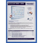 Displayramme franken hård plast a4 317x440mm blå