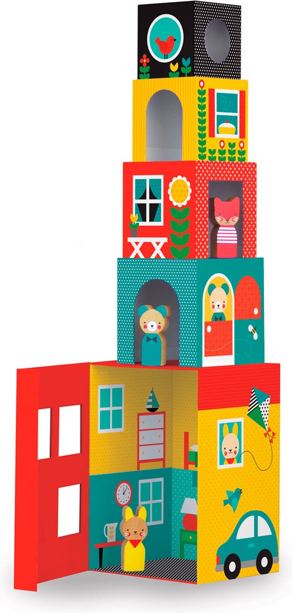 Petit collage stabletårn peekaboo junior