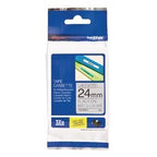 Etikettape brother tzem951 24mmx8m sort mat sølv
