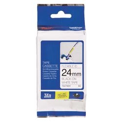Etikettape brother tzefx251 24mmx8m sort og hvid