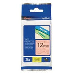 Etikettape brother tzeb31 12mmx8m sort orange